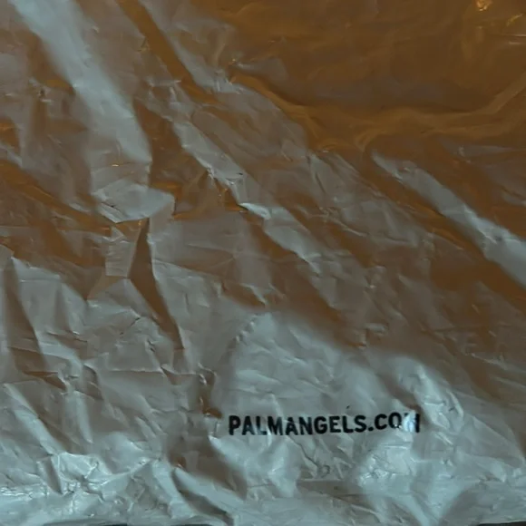 SSENSE NEW AUTHENTIC PALM ANGELS black spray paint logo t shirt large - Picture 13 of 16